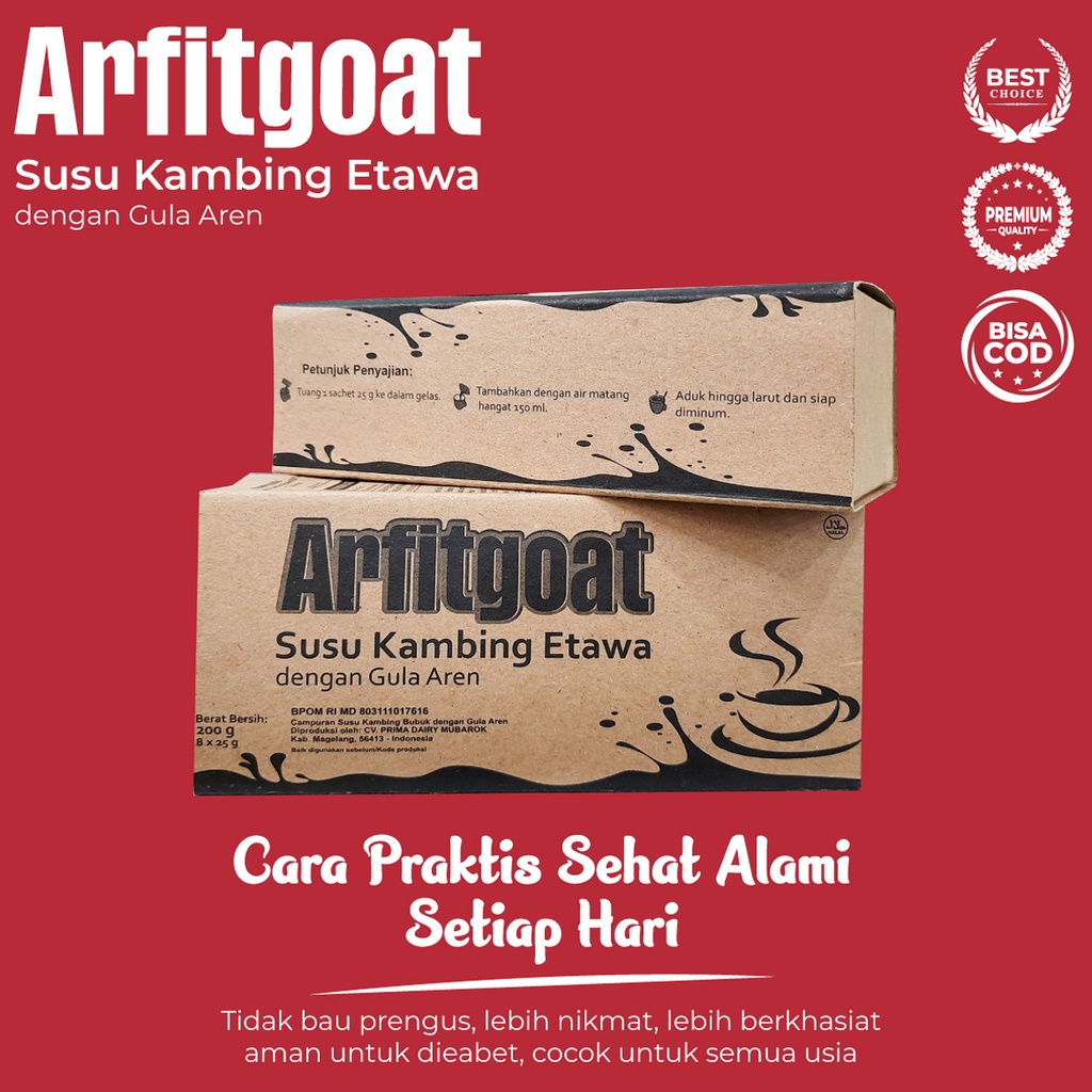 

ARFITGOAT Asli Platinum Susu Kambing Etawa Arfit Goat Halal BPOM
