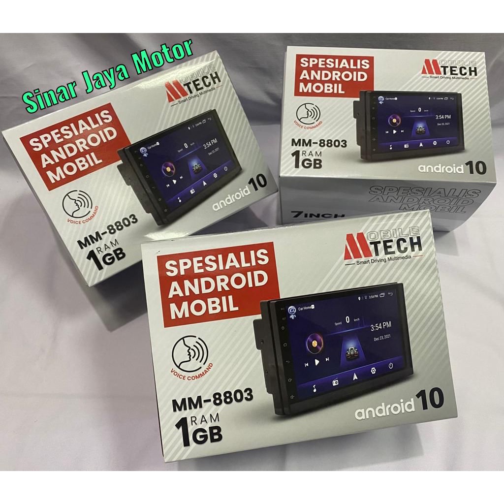 Head Unit Android 7 Inch Double Din Mobiletech MTech MM-8803 RAM 1GB