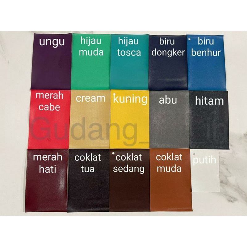 Kain Spon Polos / Kulit Sintetis Oscar / Kulit Sofa Perlak Bayi