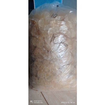 

KEMASAN 10KG KERIPIK KACA/BELEDAG/KERIPIK BELING BULAT TIPIS MENTAH