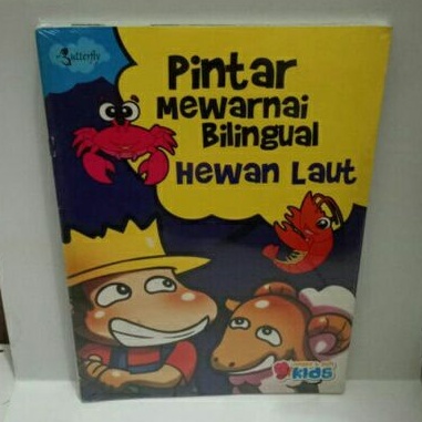 

Buku Pintar Mewarnai Bilingual Hewan Laut