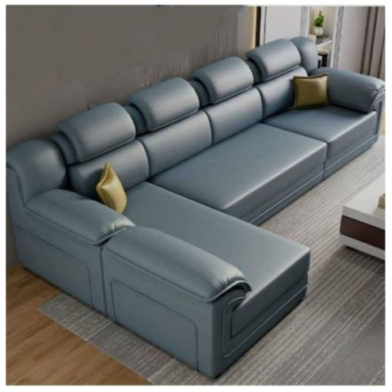 Interior Sofa L Sofa Sudut MinimalisBahanKulit