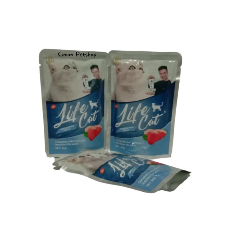 

life cat pouch chicken tuna adult 85 gr