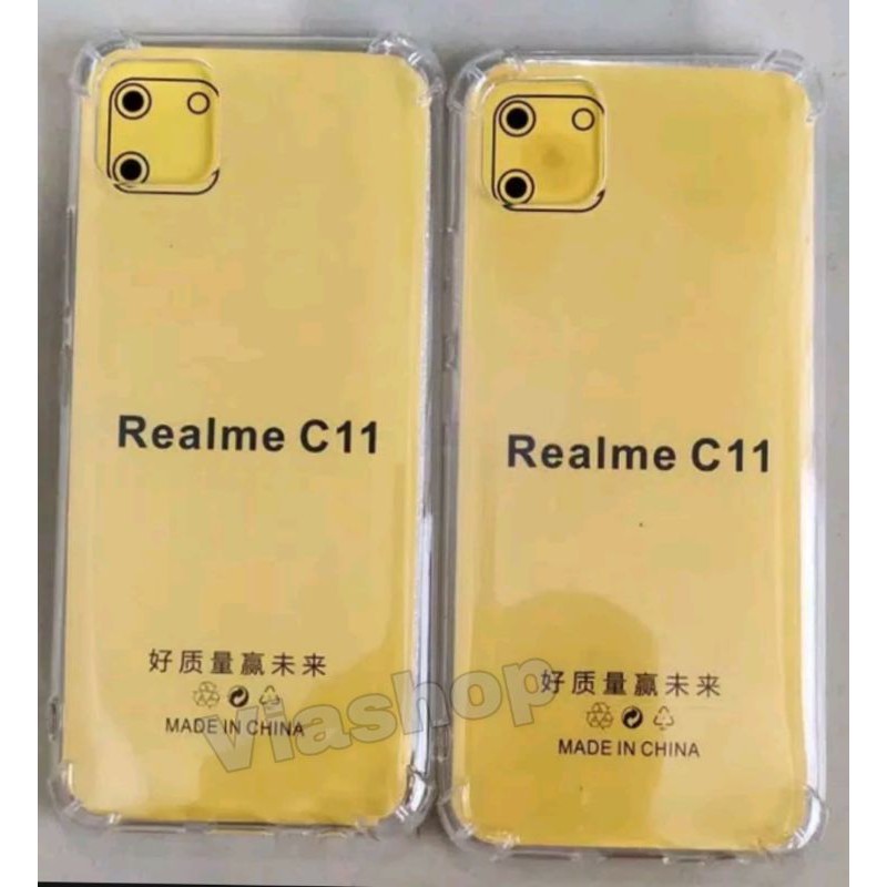 Anti crack case hp realme c11,casing premium silicon full bening for realme c11