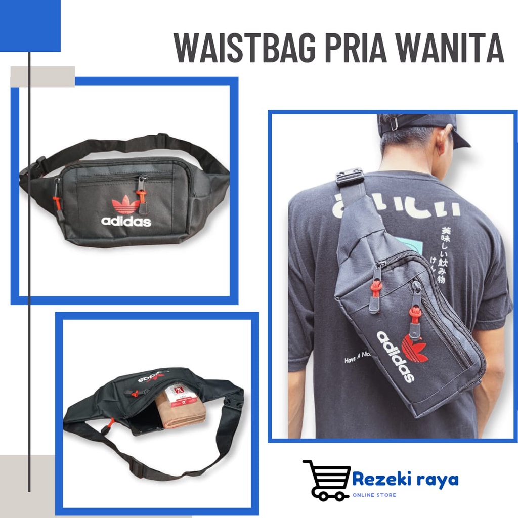 TAS SELEMPANG PRIA DAN WANITA ,waistbag pria wanita unisex ,tas pinggang ,tas bahu ,slingbag