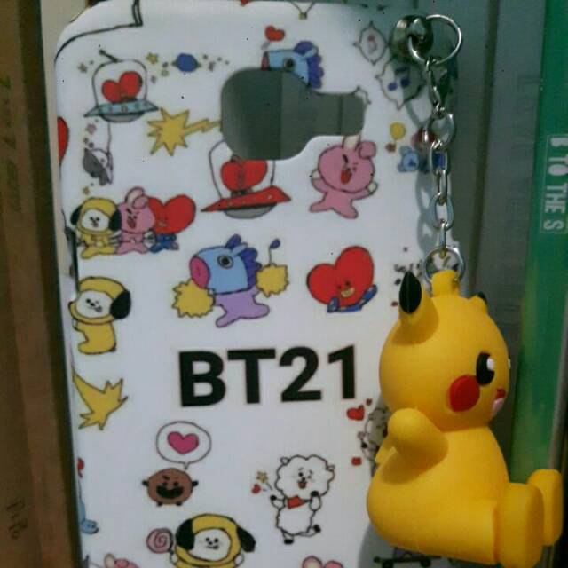 BT21 CASE + PIKACHU DOLL SAMSUNG A8 2016