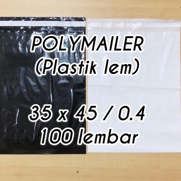 

DLM plastik packing POLYMAILER 35x45 0. lembar plastik lem ✪ →
