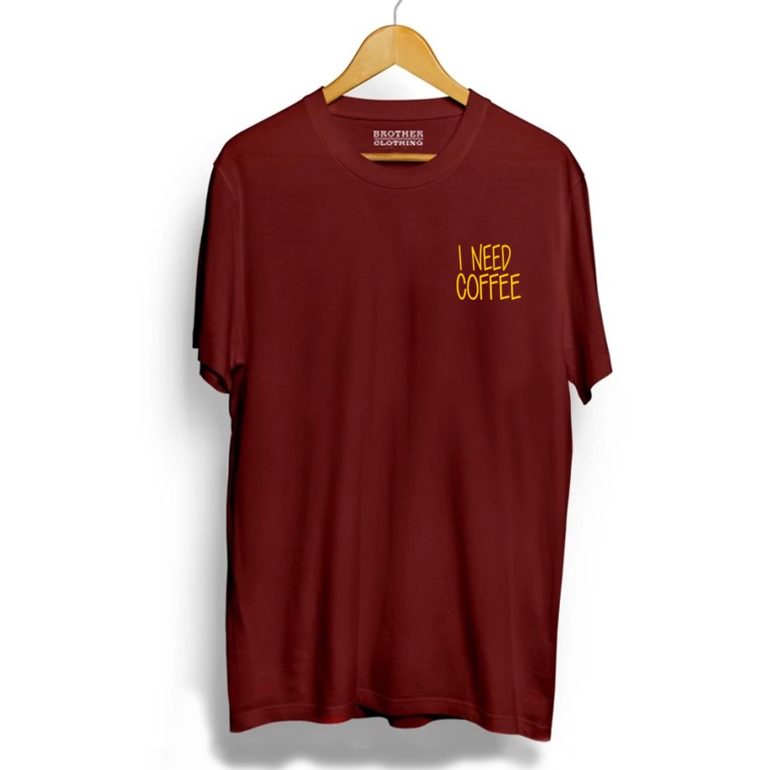 Kaos Distro I Need Coffee Little Yellow - Abu Misty Premium