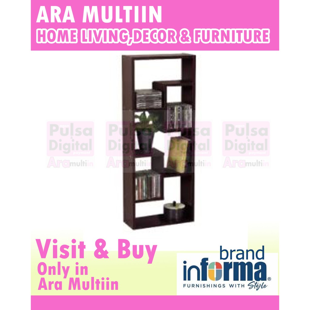 INFORMA Gallio Rak Dinding - Hitam