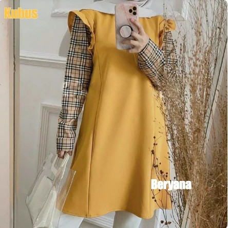 Tunik plisket, tunik import bangkok, tunik murah, tunik Korea, tunik chiffon, tunik kekinian tunik z