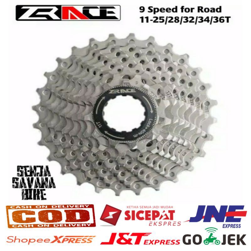 Sprocket sproket ZRACE 8 speed 11-32t 9 speed 11-36T MTB seli RB