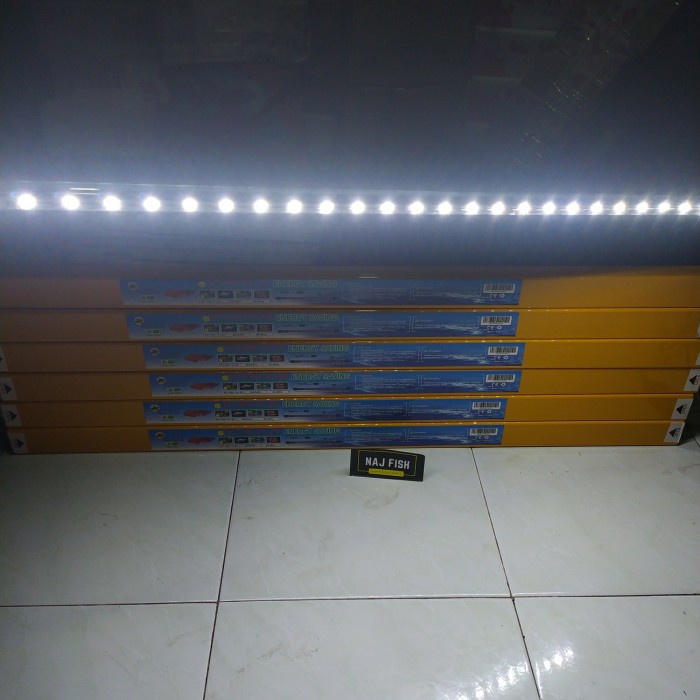 Lampu Led Celup Akuarium Kolam Aquascape Recent RCT 800 Putih 80cm Top