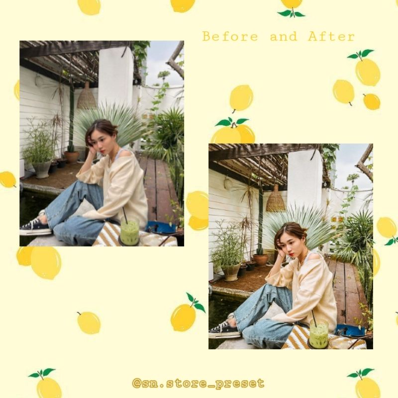 PRESET LIGHTROOM LEMON TEA (For IOS &amp; Android)