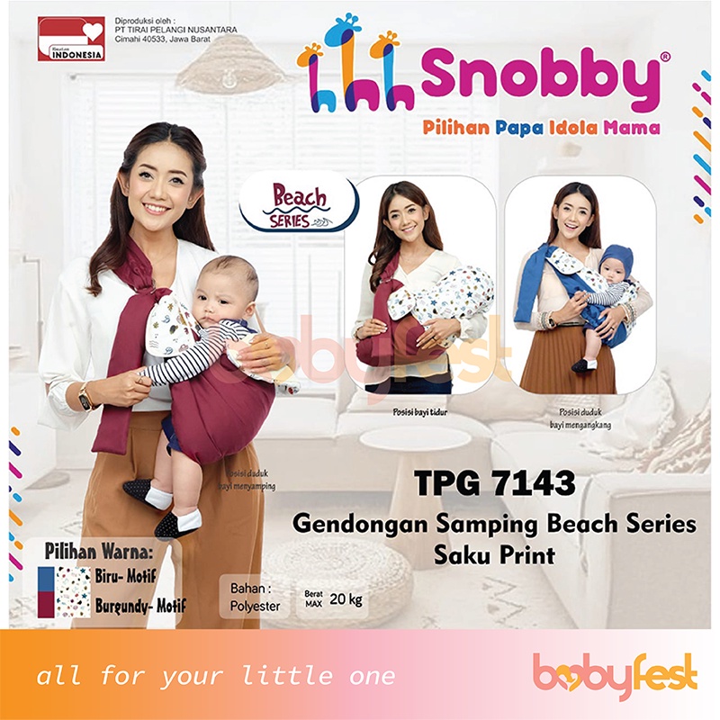 Snobby Gendongan Samping Saku Print Beach Series TPG7143