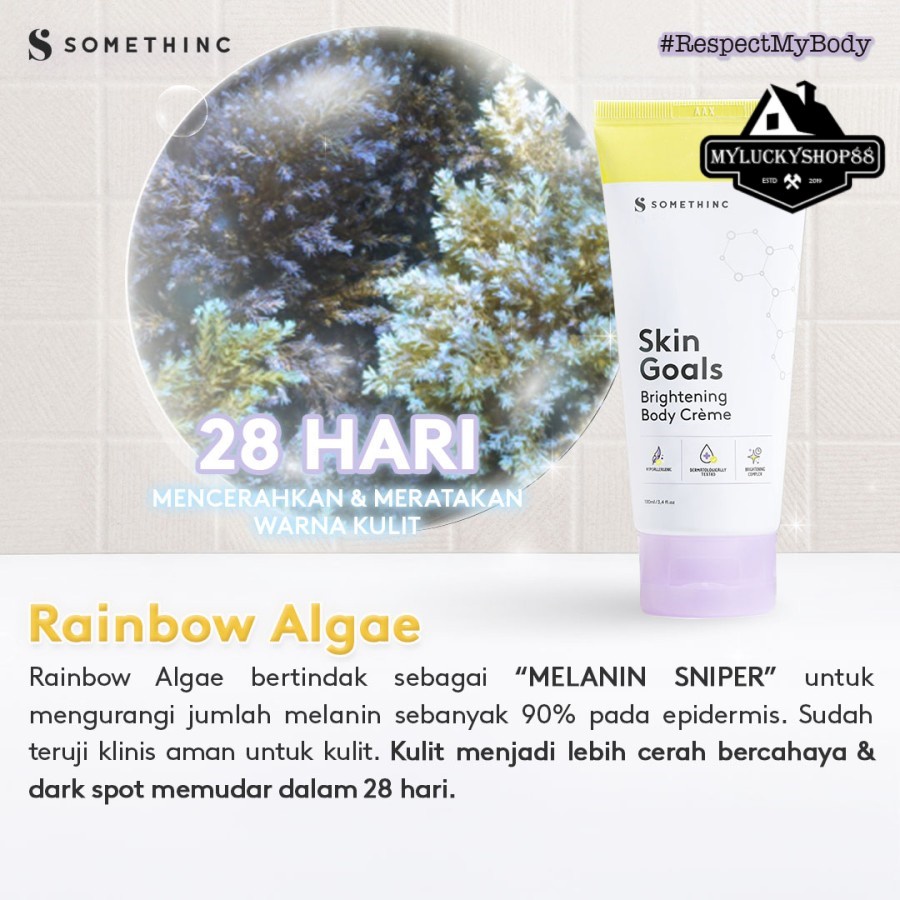 Somethinc Skin Goals Brightening Body Creme Cream Mencerahkan Kulit