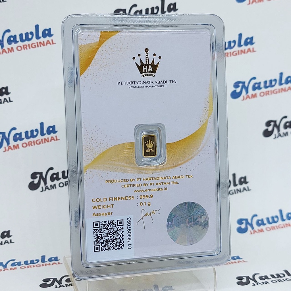 Antam 0.1 gram Micro Gold Premium Emas Murni 24 Karat Hartadinata x Antam Logam Mulia Emaskita-4