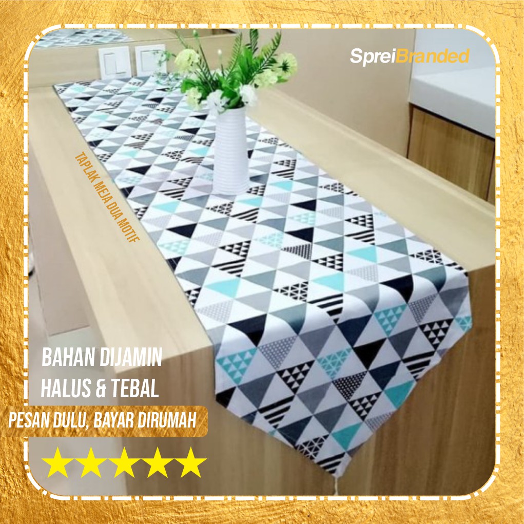  Taplak  Meja  Ruang  Tamu  Minimalis Modern  Kain Table Runner 