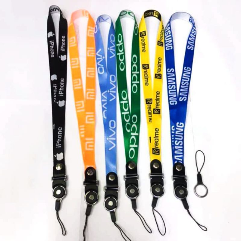 TALI GANTUNGAN HP PREMIUM MOTIF WARNA WARNI / LANYARD ID CARD / TALI HP