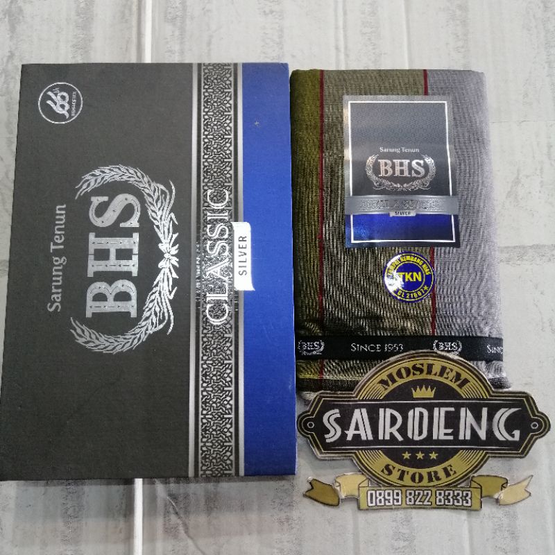 Sarung Tenun BHS Classic Silver TKN Tumpal Kembang Nias