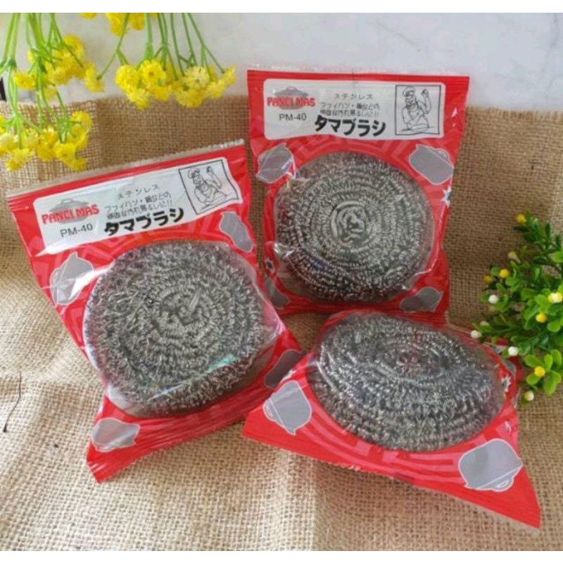 spon kawat besar anti karat ukuran 40 gram/ sabut kawat besar