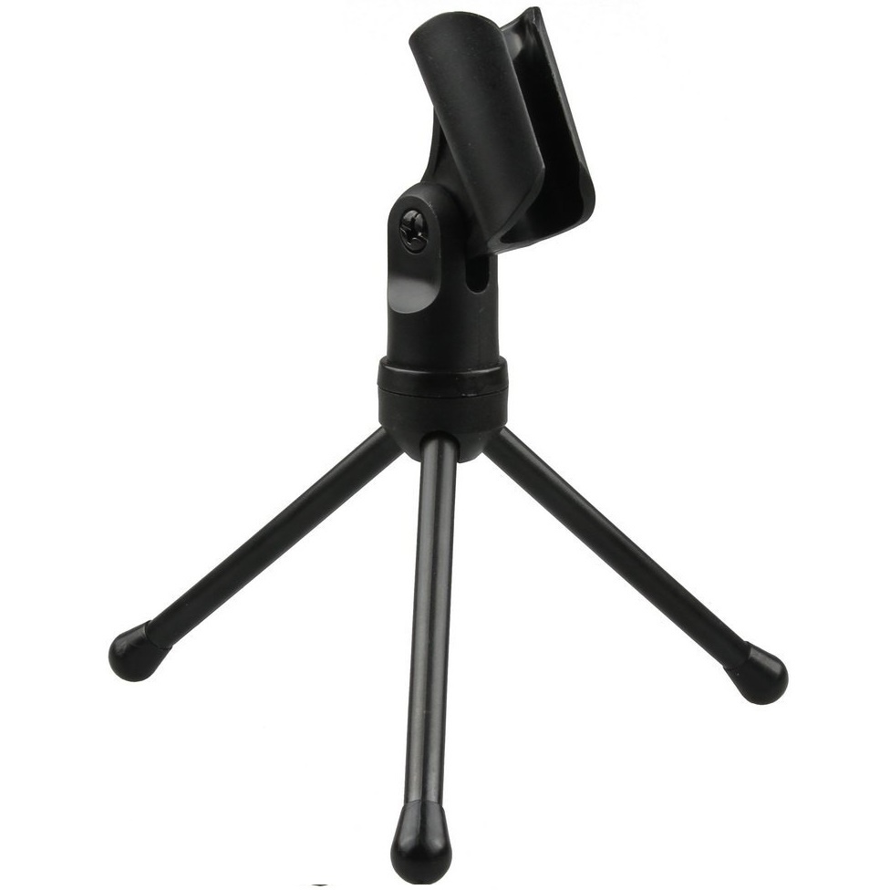 Mikrofon Smooth 3.5mm dengan Stand -HITAM