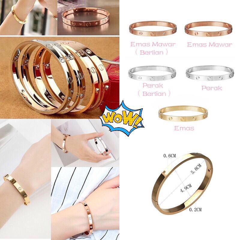 (COD) Gelang Tangan Titanium Bracellet Aksesoris MALL SHOPPING