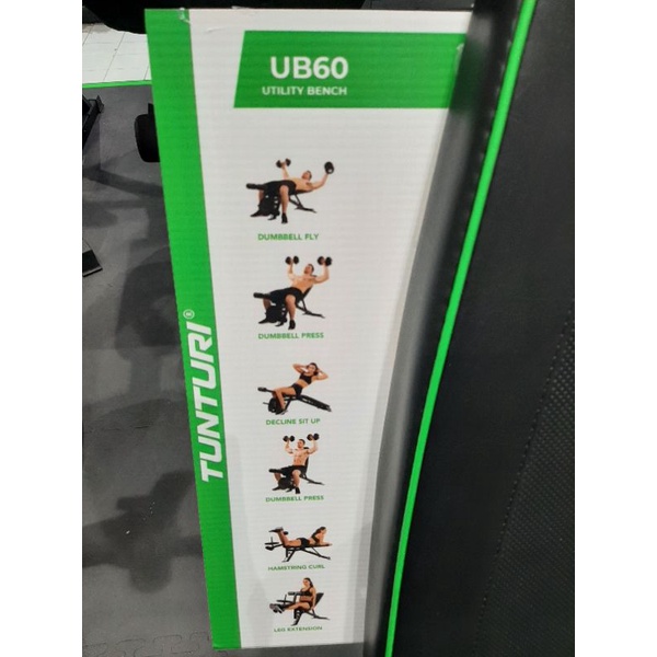 tunturi adjustable bench press ub 20 hitam made in finland ORIGINAL