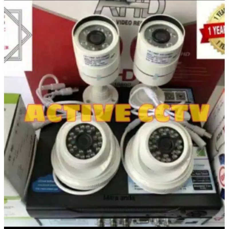 PAKET CCTV 4 KAMERA DVR 4 CHANNEL 5MP FULL HD HDD 1TB 2TB