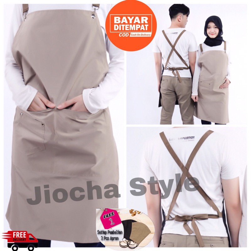 APRON/CELEMEK barista babershop koki  serbaguna BAHAN PREMIUM