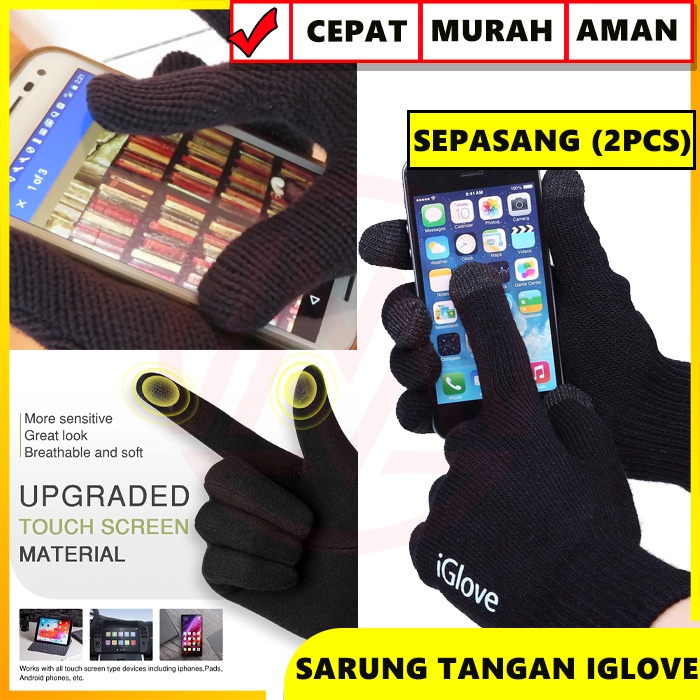 Indoholic Apparel SARUNG TANGAN IGLOVE TOUCH SCREEN SARUNG TANGAN MOTOR HP I GLOVE