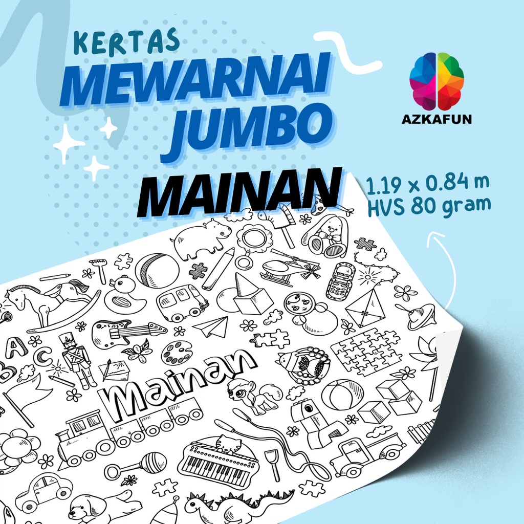 

Kertas Mewarnai Jumbo MAINAN - mewarnai besar - Giant Coloring Page