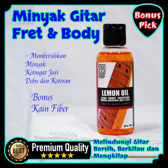 Minyak Senar &amp; Body, Anti Karat Senar, Pembersih Gitar, Pelumas Senar