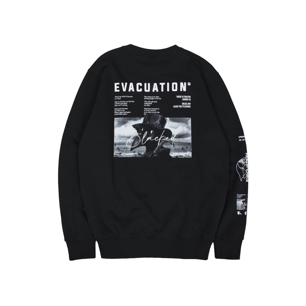 Dobujack Sweater Little Logo Abstract Black Crewneck