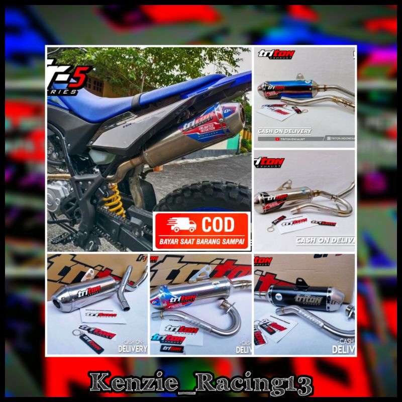 Knalpot Wr155 Original Triton Exhaust Type CR-5 Garansi Seumur Hidup Bayar Ditempat
