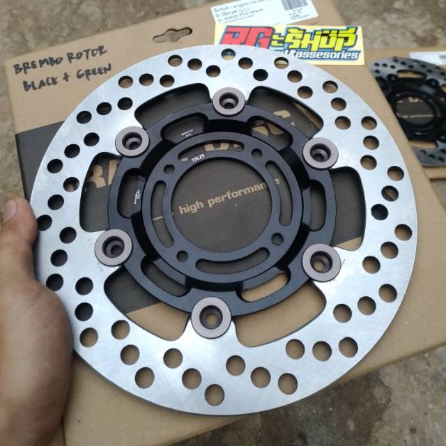 disk piringan cakram brembo RS black floating grey 220mm flat datar original thailand universal