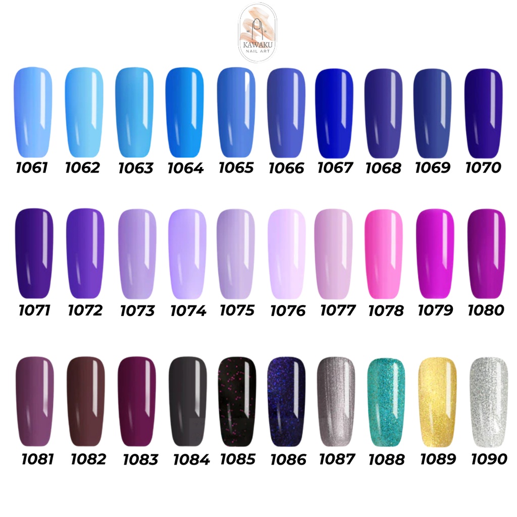 VENALISA Color Coat Nail Polish Soak Off UV LED / Kutek Gel / Cat kuku No 1061-1090