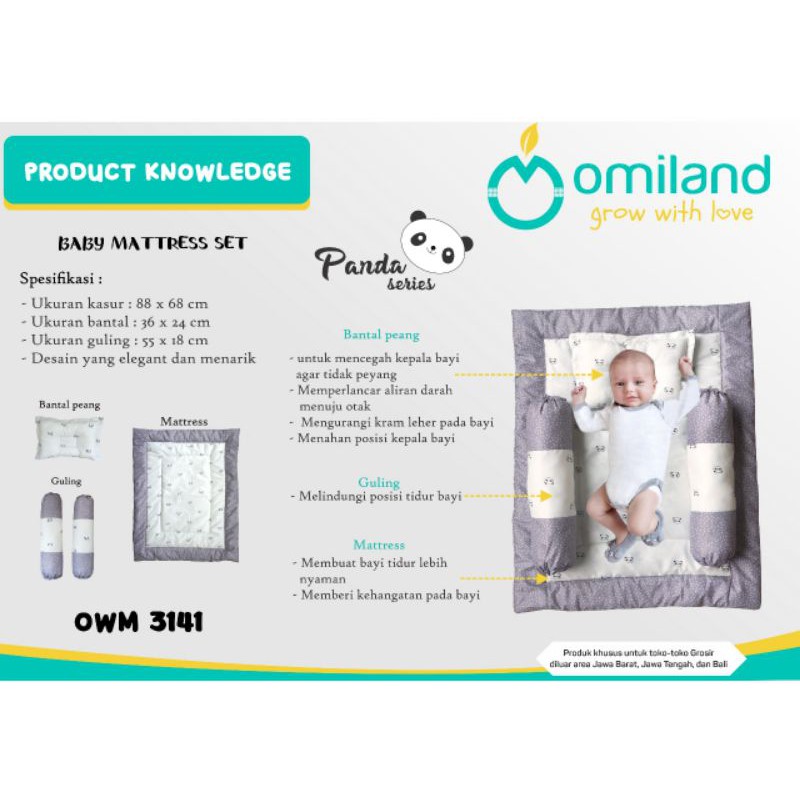 OMILAND BABY MATRASS PANDA SERIES  OWM3141