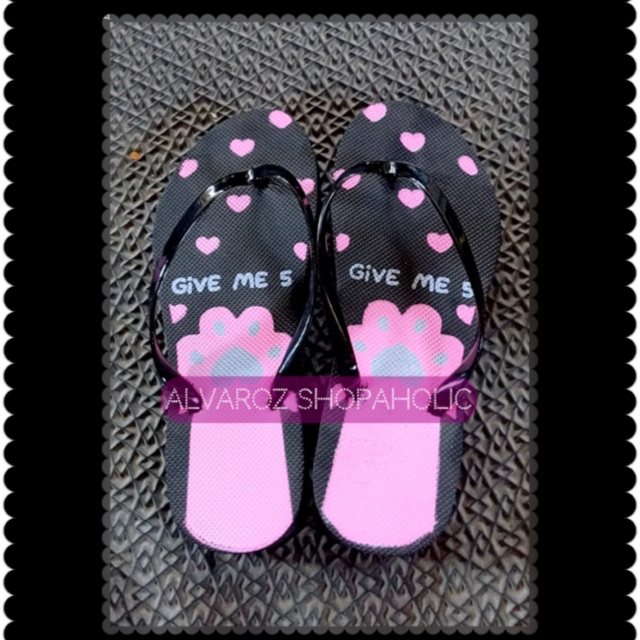 [AZ] Sandal Jepit Sendal Fashion Motif GIVE ME 5