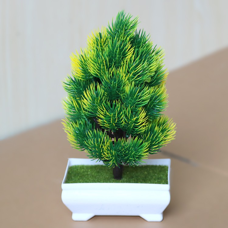 HC Pot Ornamen Christmas Bunga 21 Tanaman Hias Artificial Dekorasi Bunga Pot Bunga Plastik Import-4