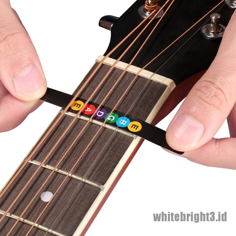 Stiker fretboard Gitar Warna Putih