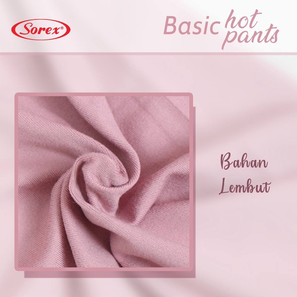 Sorex Celana Dalam Wanita Basic Hotpants Super Soft Adem ( Cocok Untuk Daleman ) CD 1261 - Pakaian Dalam Wanita - 3 pcs