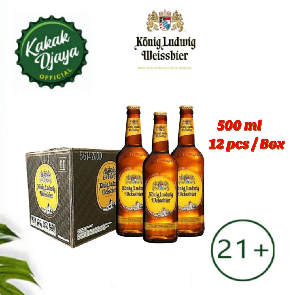 Konig Ludwig Weissbier Beer Bir 500 ml 12 Botol Konig beer Konig bir botol Konig Ludwig