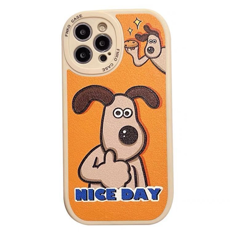 Case Desain Kamera Bulat Motif Anjing Untuk IPhone 12 13 11 Pro Max X Xs Max Xr 7 8 Plus Has9