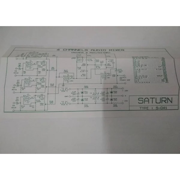 PCB 4 Channel Audio Mixer S-041