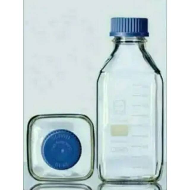 Duran botol Square clear 1000ml,500ml/Duran Botol Lab Square