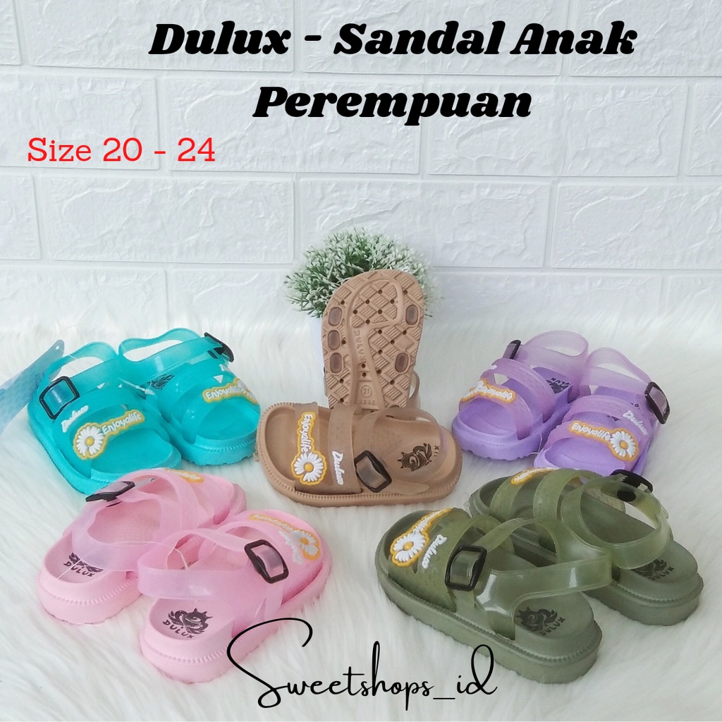 SANDAL JELY ANAK TALI BELAKANG DULUX 323 E / SANDAL ANAK PEREMPUAN SIZE 20 - 24