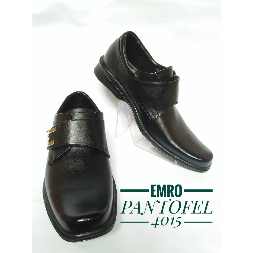 Sepatu Kerja/ Pantofel Kulit EMRO 4015