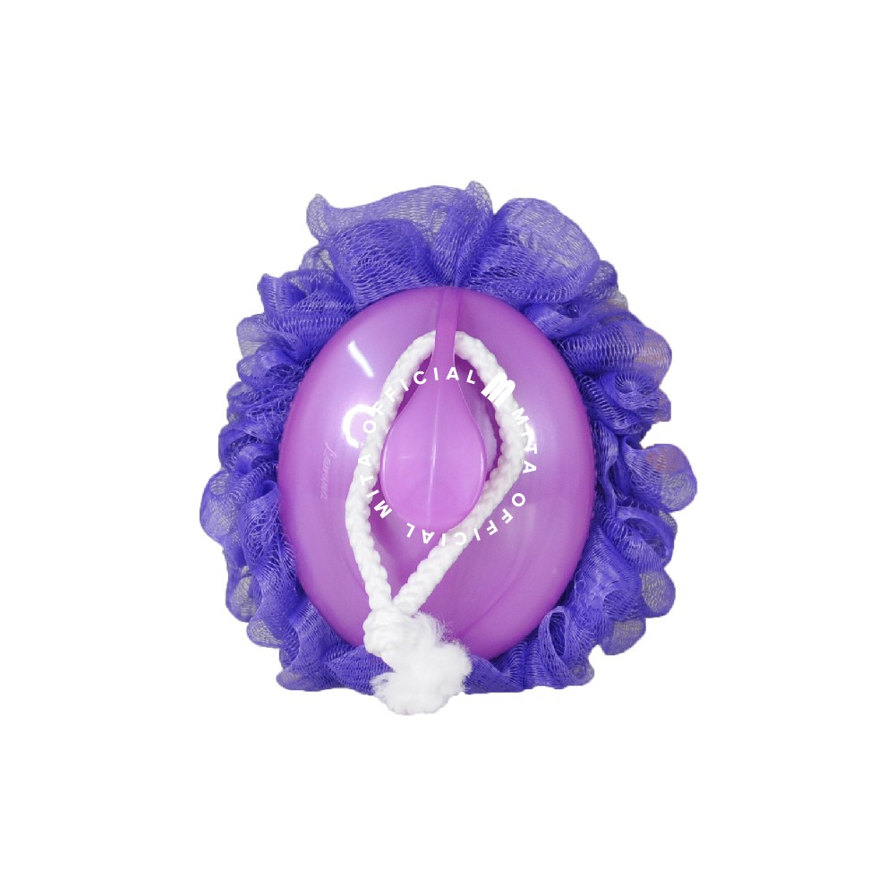 LAVANA Spon Mandi Dengan GAGANG Anti-SLIP/ Bath Sponge with Holder