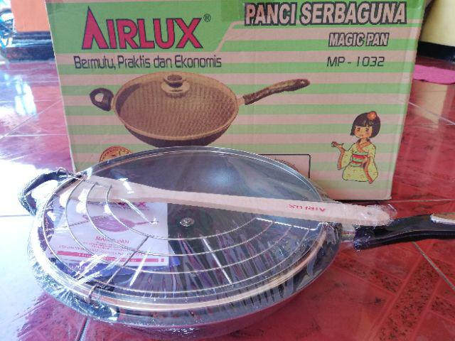 Panci Magic Pan Airlux Wajan Penggorengan 32 Cm Anti Lengket Tirisan Sutil Murah