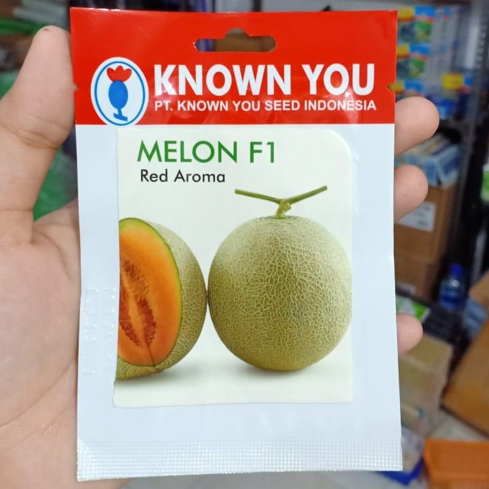 KYS - benih MELON RED AROMA isi 8 biji - benih melon red aroma - known you seed